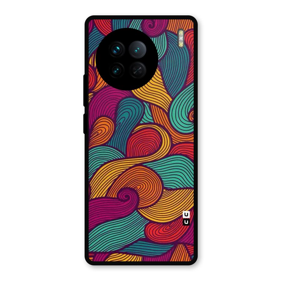 Whimsical Colors Metal Back Case for Vivo X90