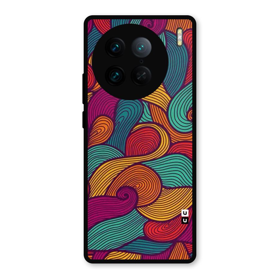 Whimsical Colors Metal Back Case for Vivo X90 Pro