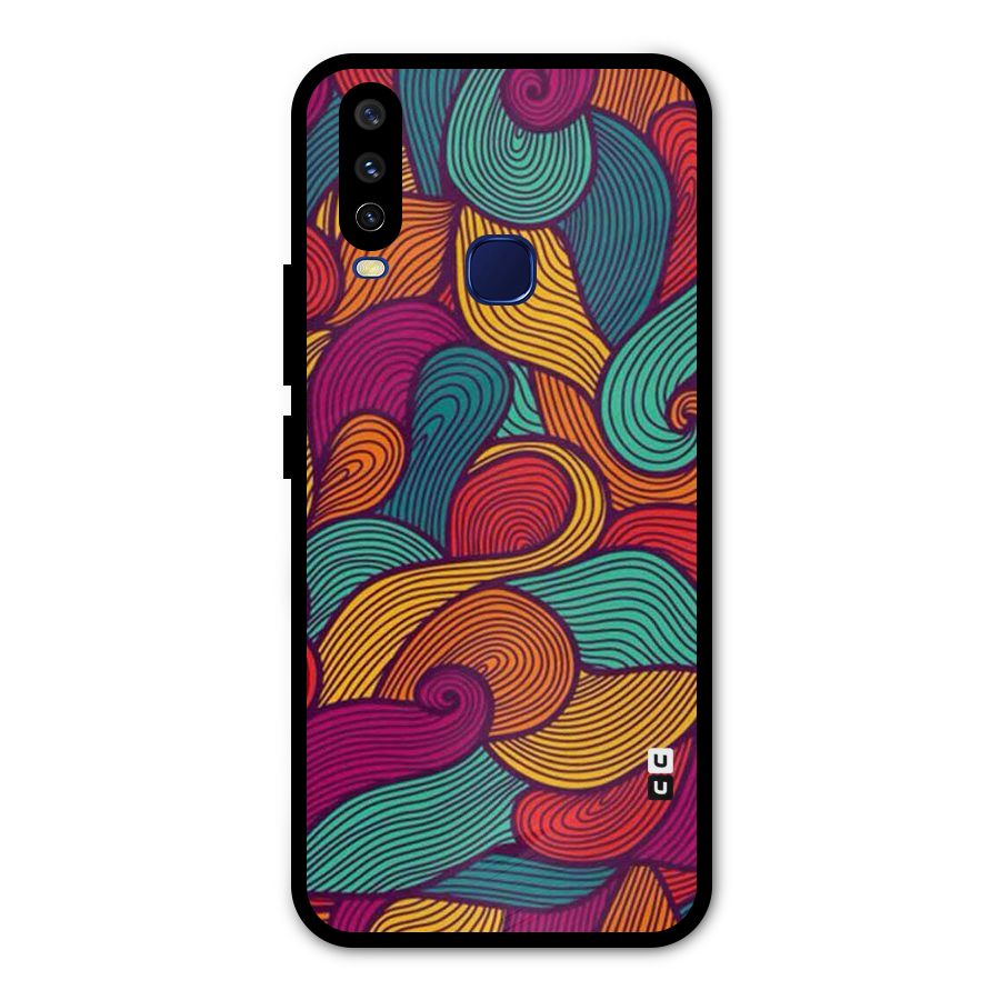 Whimsical Colors Metal Back Case for Vivo Y15