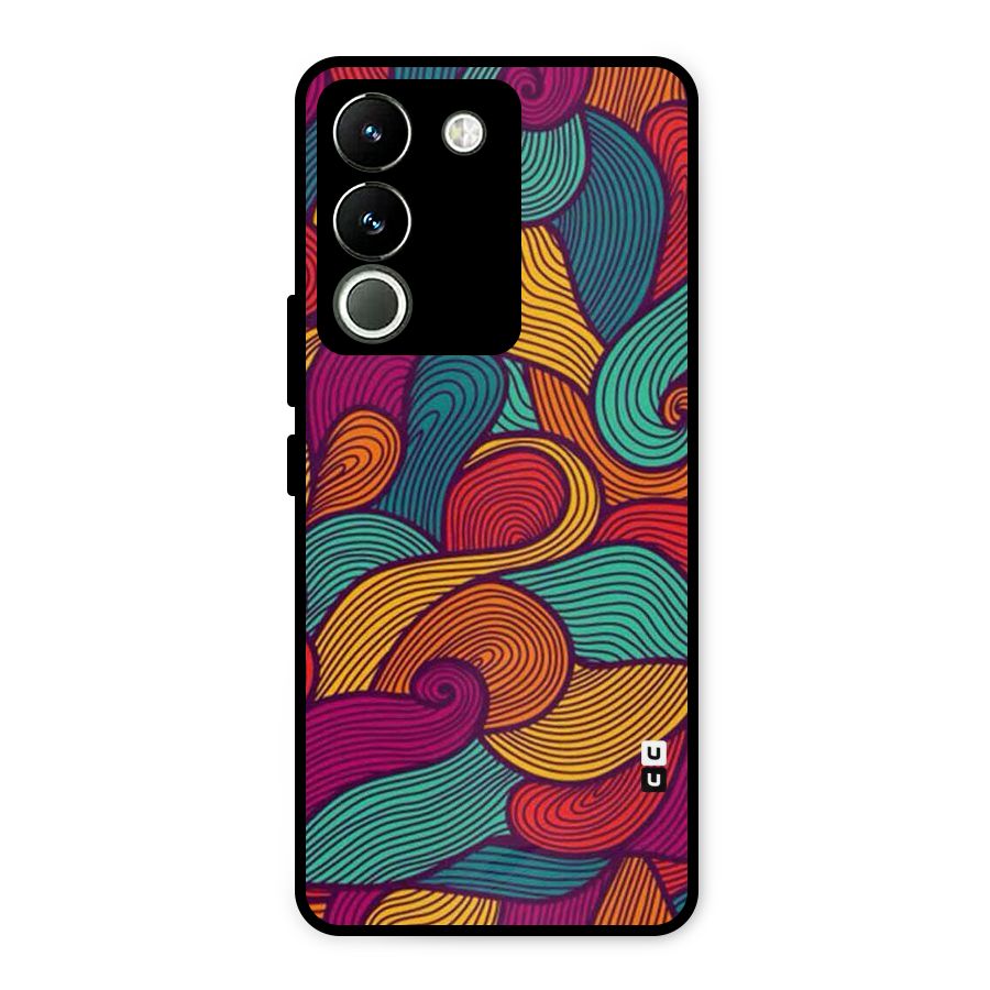 Whimsical Colors Metal Back Case for Vivo Y200
