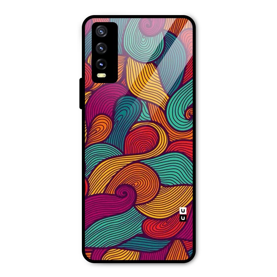 Whimsical Colors Metal Back Case for Vivo Y20g