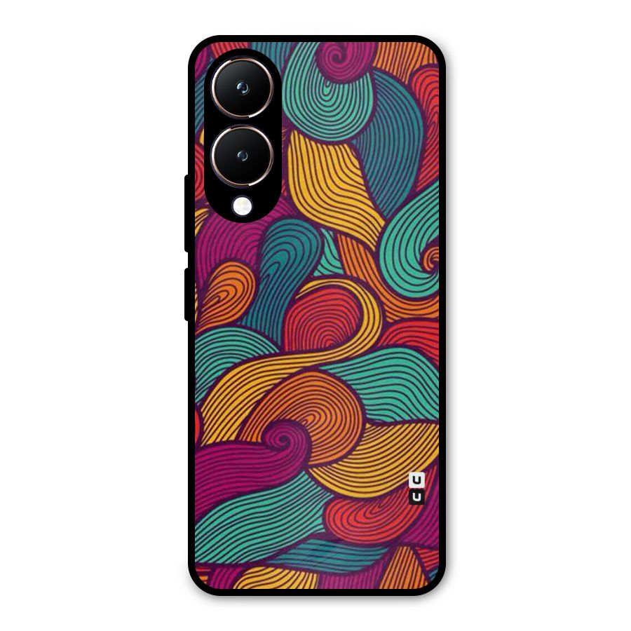 Whimsical Colors Metal Back Case for Vivo Y28