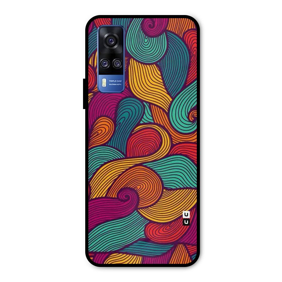 Whimsical Colors Metal Back Case for Vivo Y51A