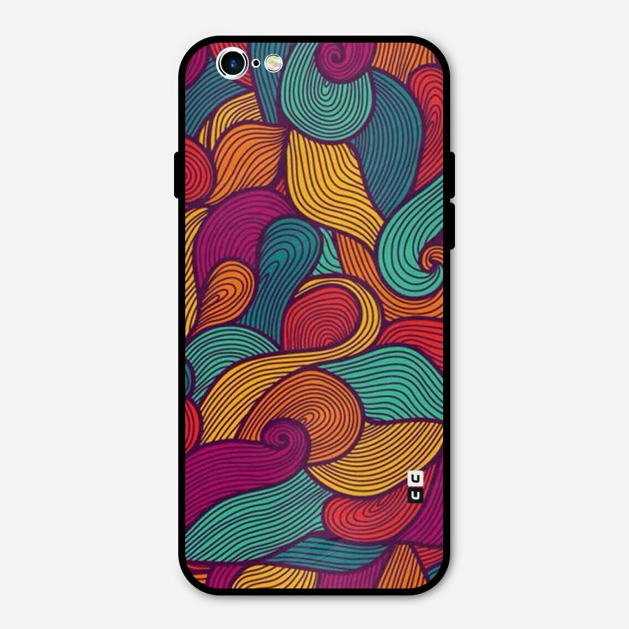Whimsical Colors Metal Back Case for iPhone 6 6s