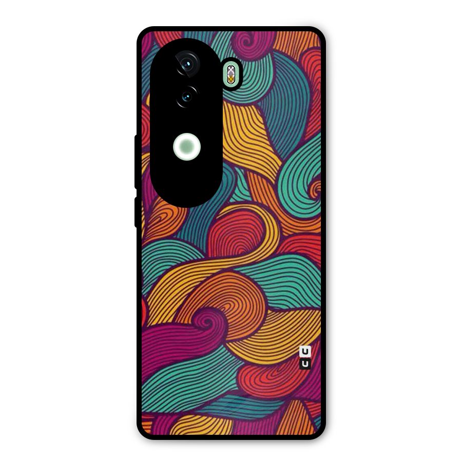 Whimsical Colors Metal Back Case for iQOO Z9s