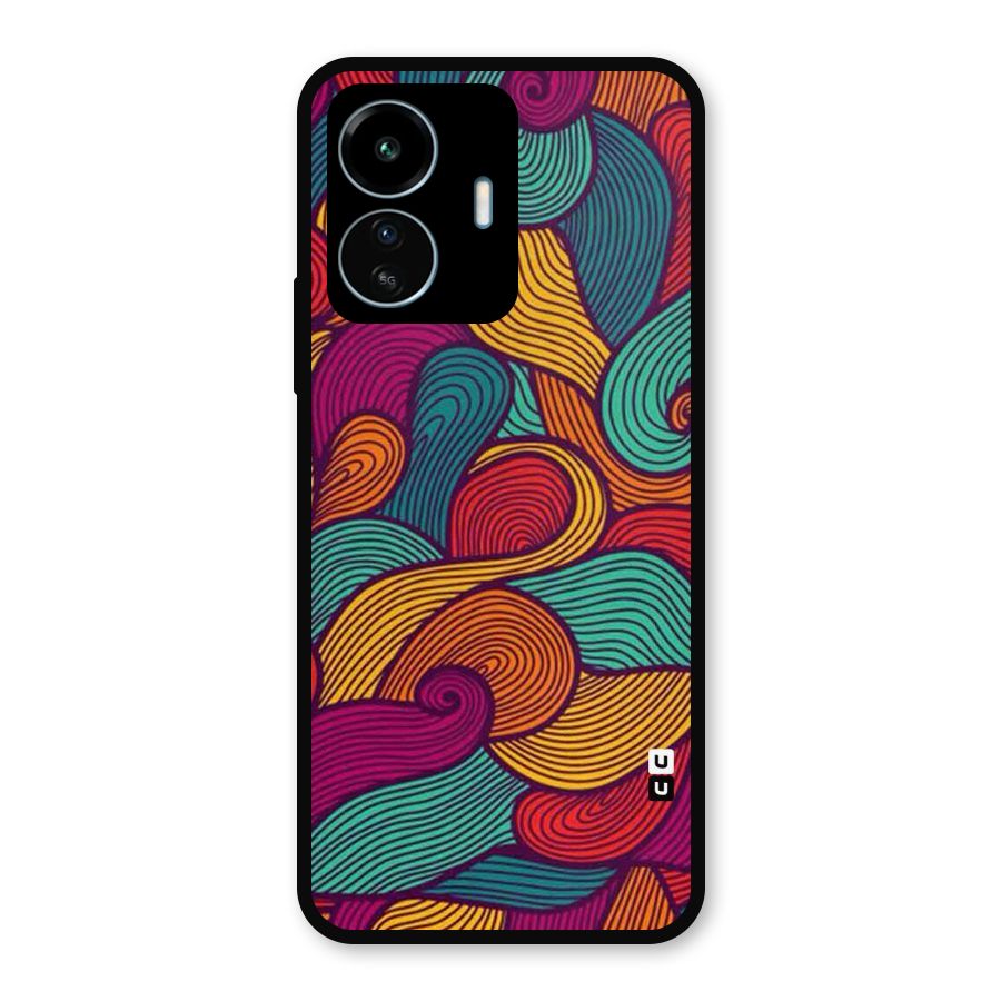 Whimsical Colors Metal Back Case for vivo iQOO Z6 Lite 5G