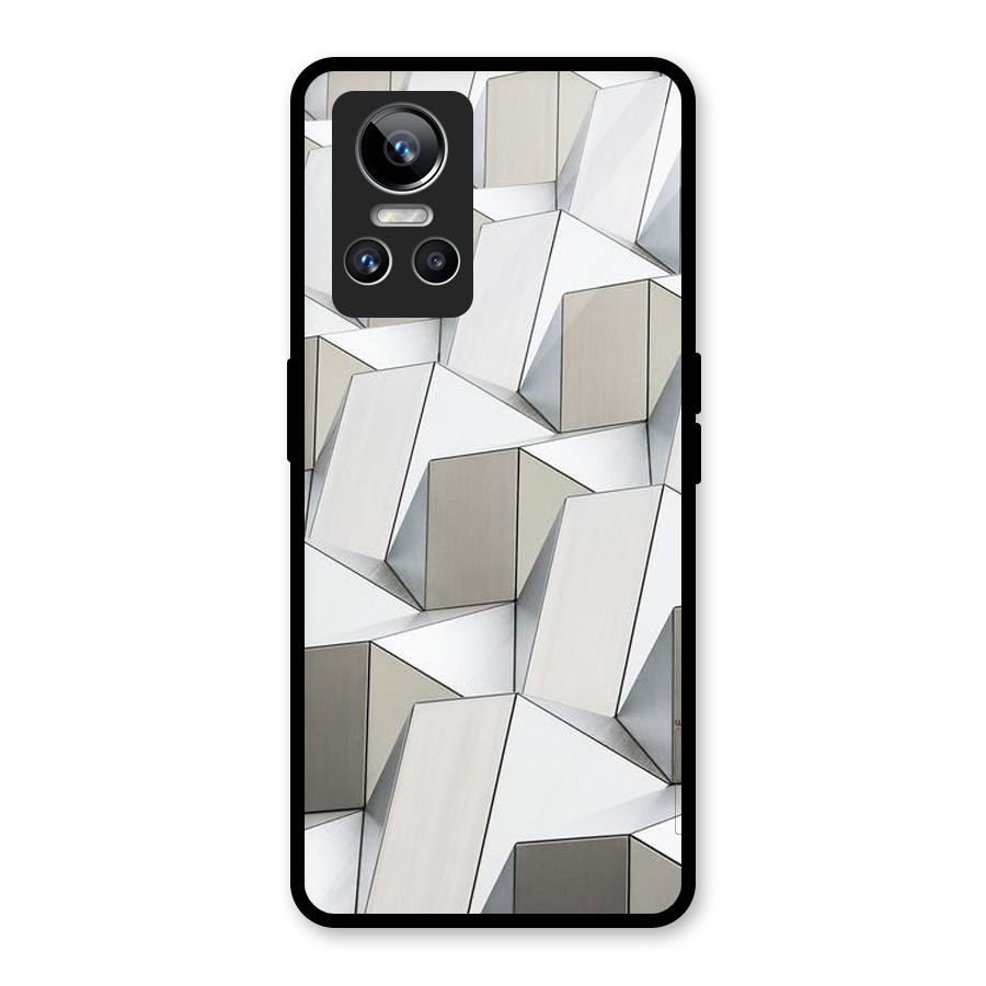 White Abstract Art Glass Back Case for Realme GT Neo 3