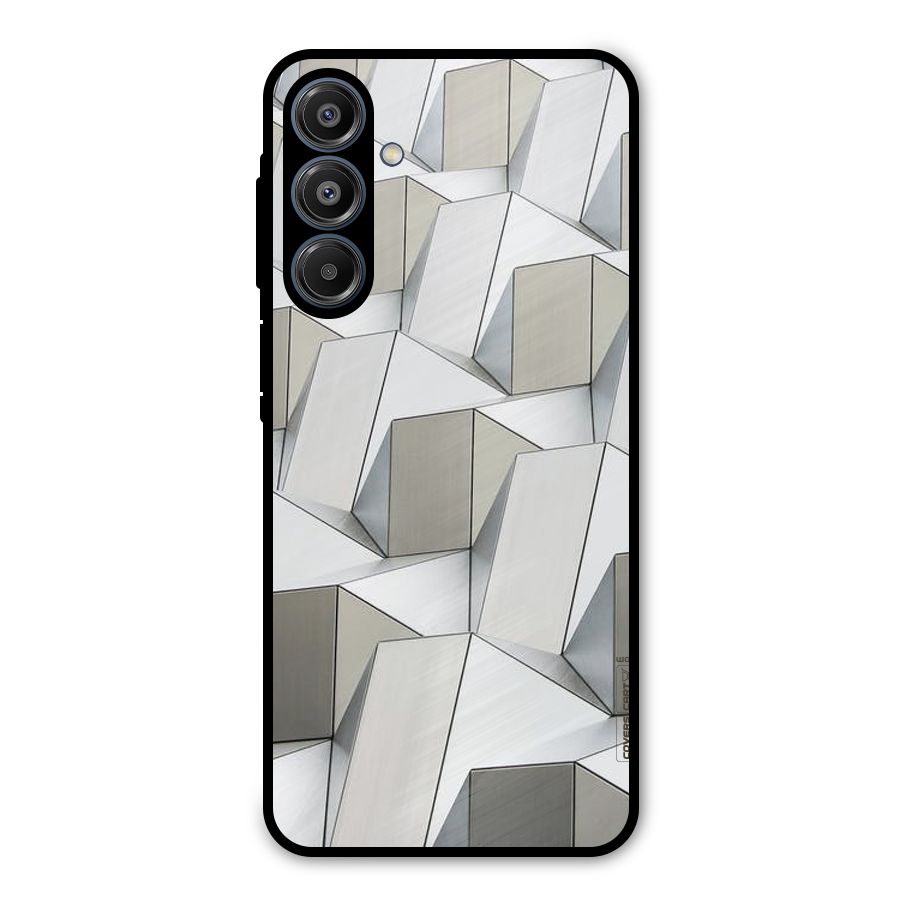 White Abstract Art Metal Back Case for Galaxy A16 5G