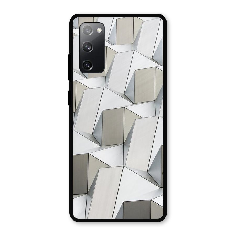 White Abstract Art Metal Back Case for Galaxy S20 FE 5G