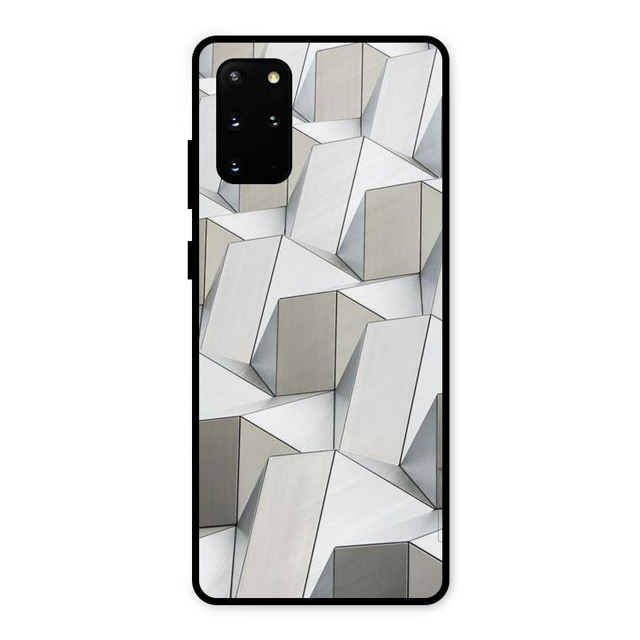 White Abstract Art Metal Back Case for Galaxy S20 Plus