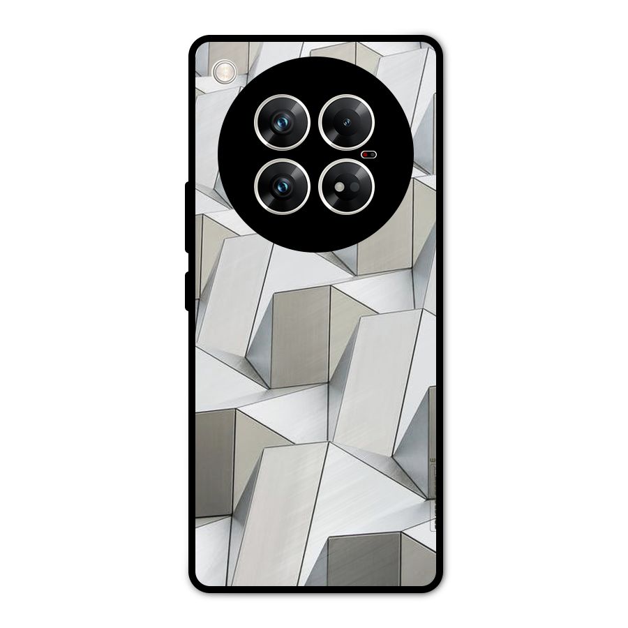 White Abstract Art Metal Back Case for Infinix Zero 40 5G