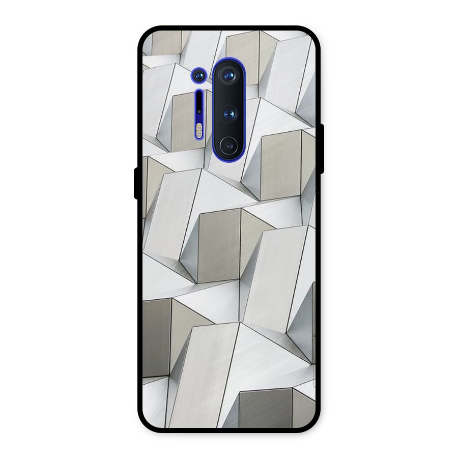 White Abstract Art Metal Back Case for OnePlus 8 Pro