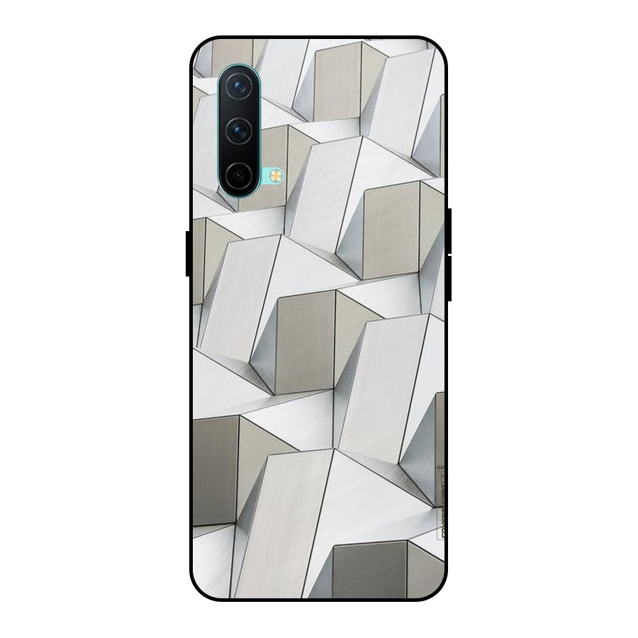 White Abstract Art Metal Back Case for OnePlus Nord CE 5G