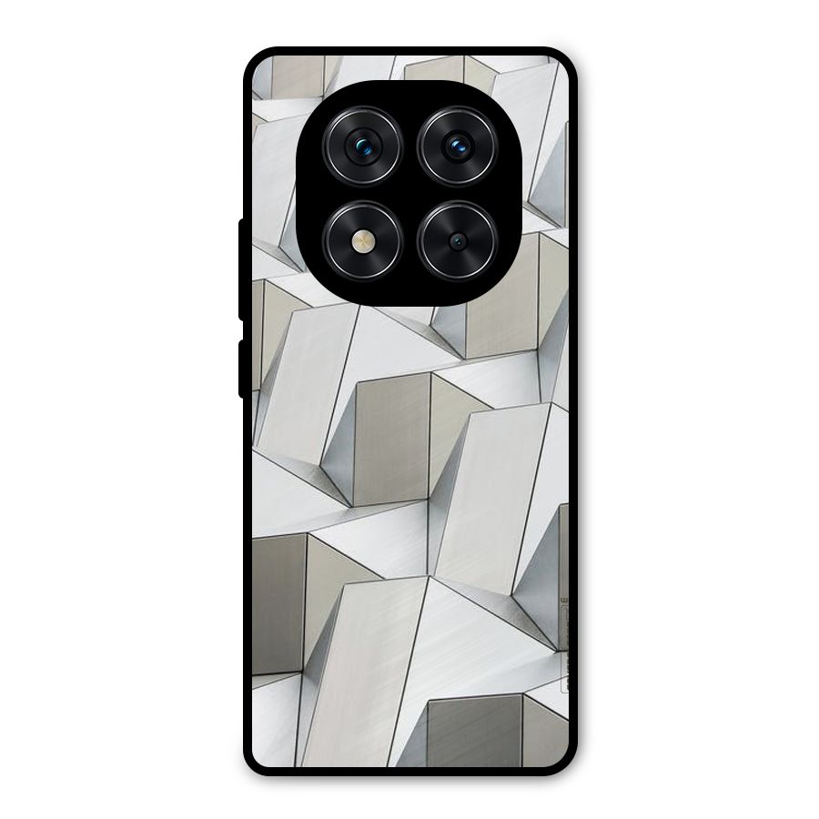 White Abstract Art Metal Back Case for Redmi Note 14 Pro 5G