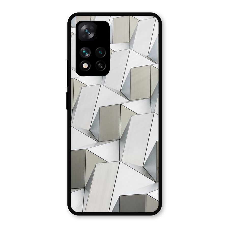 White Abstract Art Metal Back Case for Xiaomi 11i Hypercharge 5G