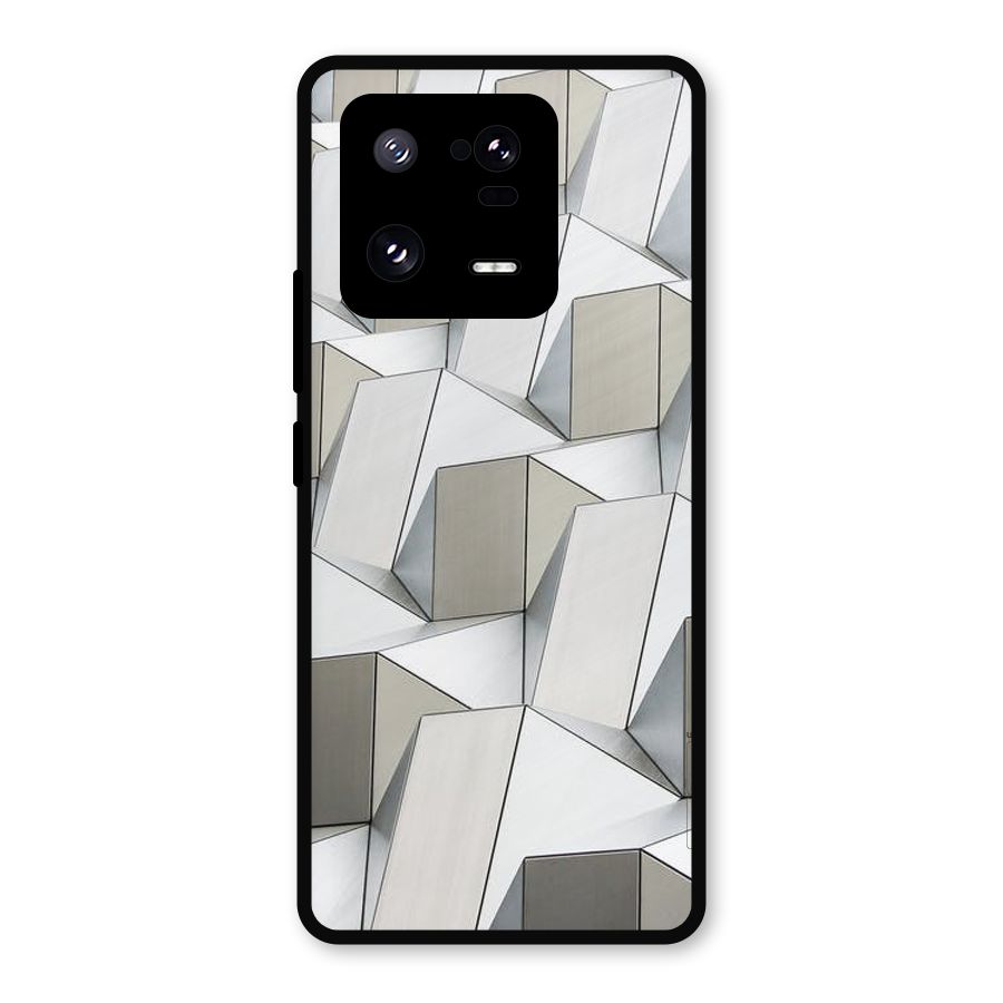 White Abstract Art Metal Back Case for Xiaomi 13 Pro