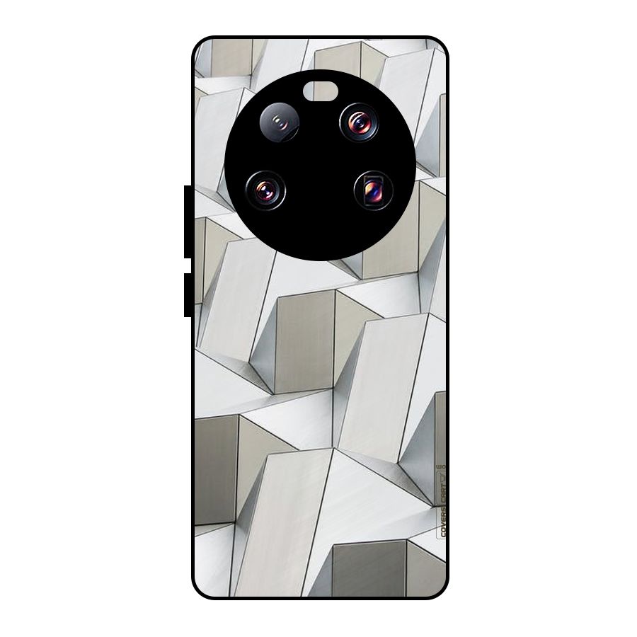White Abstract Art Metal Back Case for Xiaomi 13 Ultra