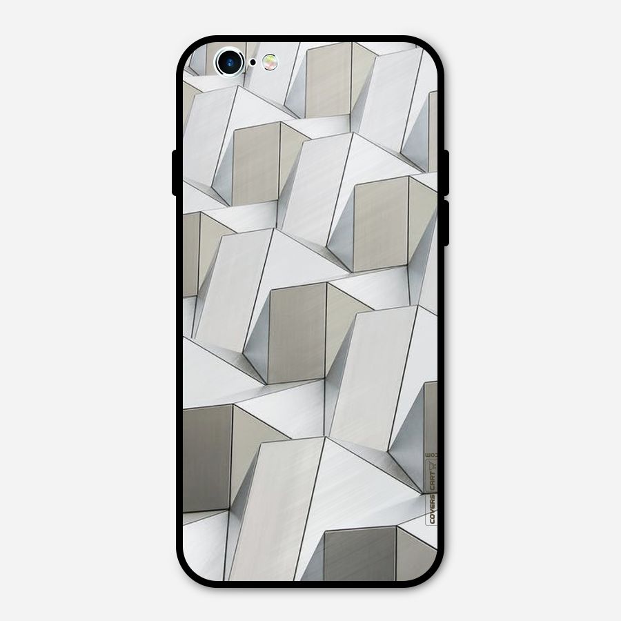 White Abstract Art Metal Back Case for iPhone 6 6s