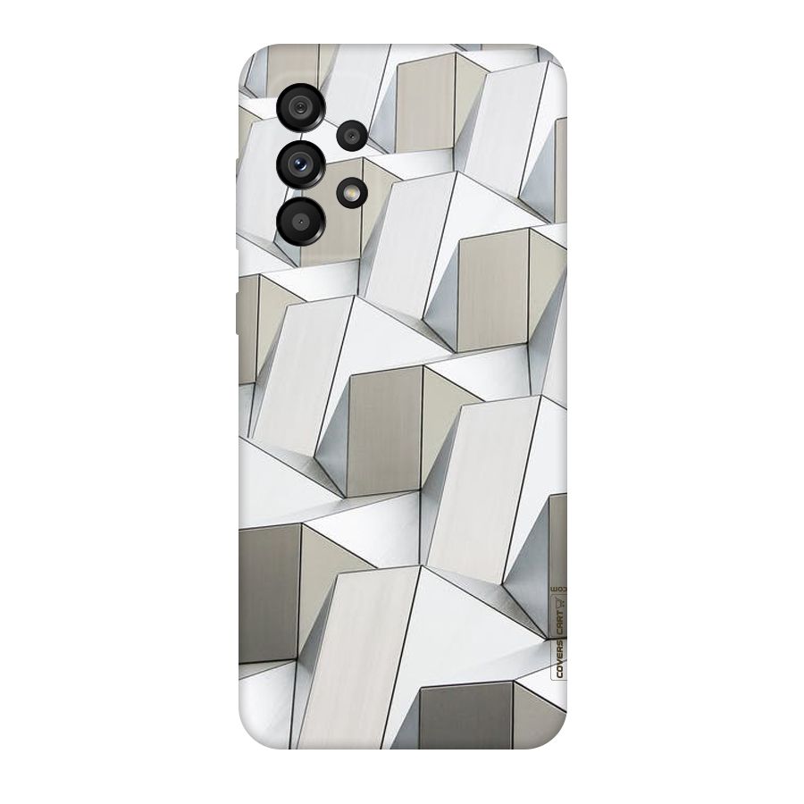 White Abstract Art Original Polycarbonate Back Case for Galaxy A73 5G