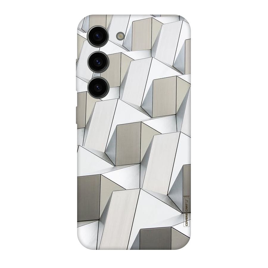 White Abstract Art Original Polycarbonate Back Case for Galaxy S23
