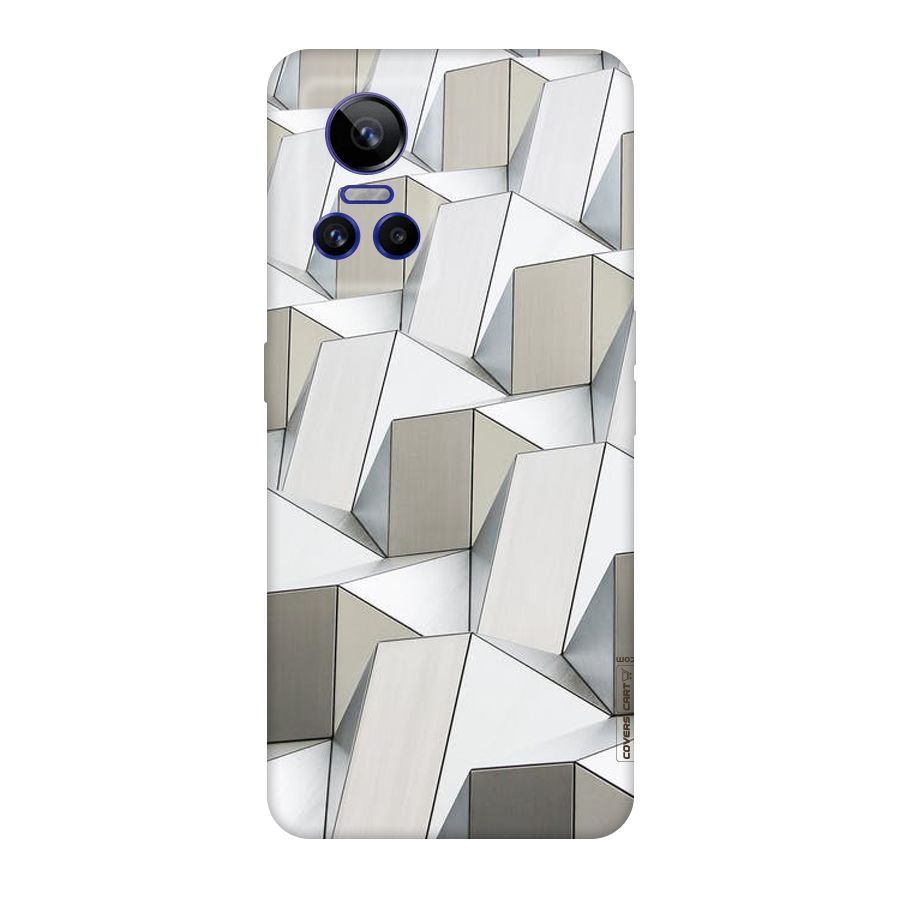 White Abstract Art Original Polycarbonate Back Case for Realme GT Neo 3