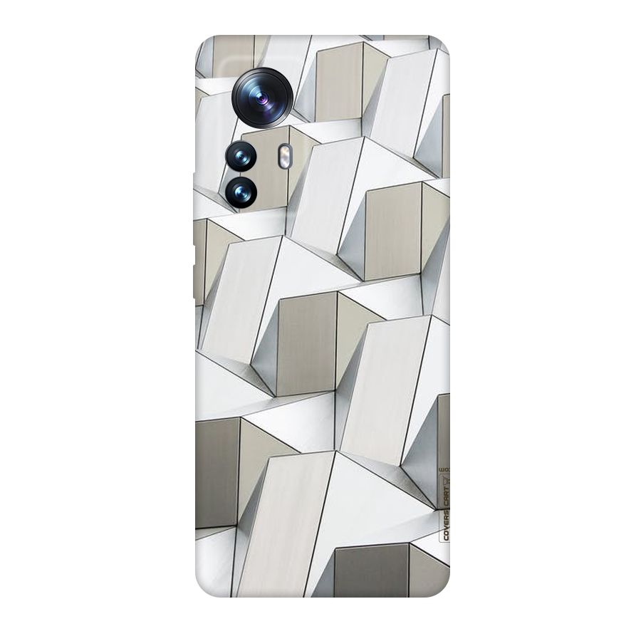 White Abstract Art Original Polycarbonate Back Case for Xiaomi 12 Pro