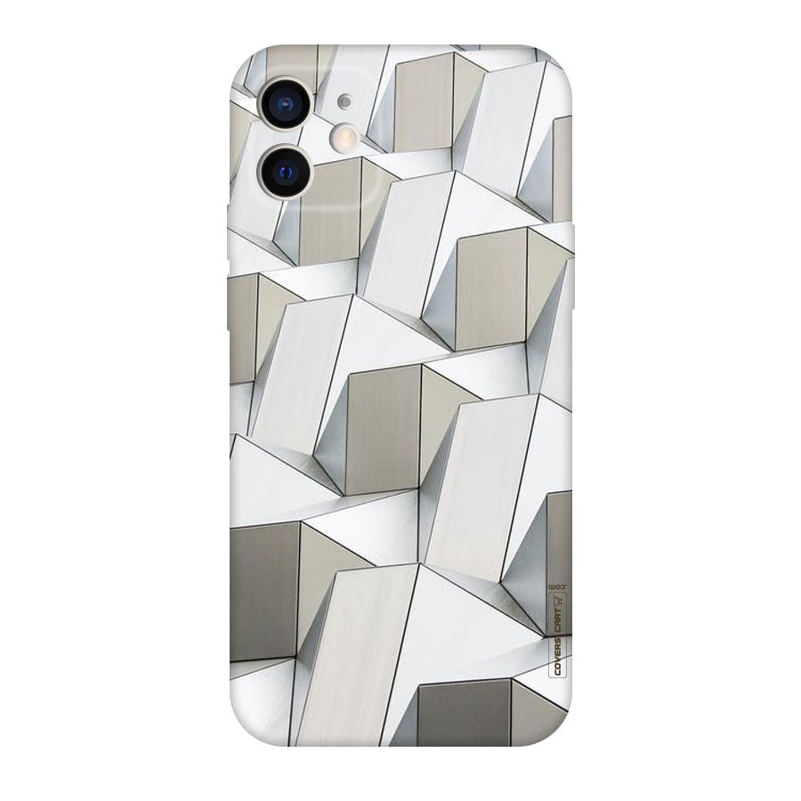 White Abstract Art Original Polycarbonate Back Case for iPhone 12