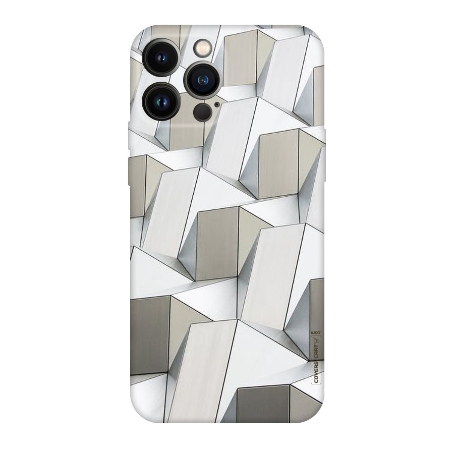White Abstract Art Original Polycarbonate Back Case for iPhone 13 Pro Max
