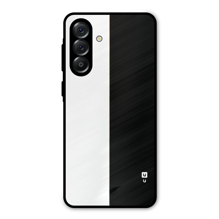 White Black Super Minimalistic Metal Back Case for Galaxy A56