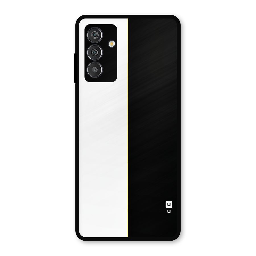 White Black Super Minimalistic Metal Back Case for Galaxy F13