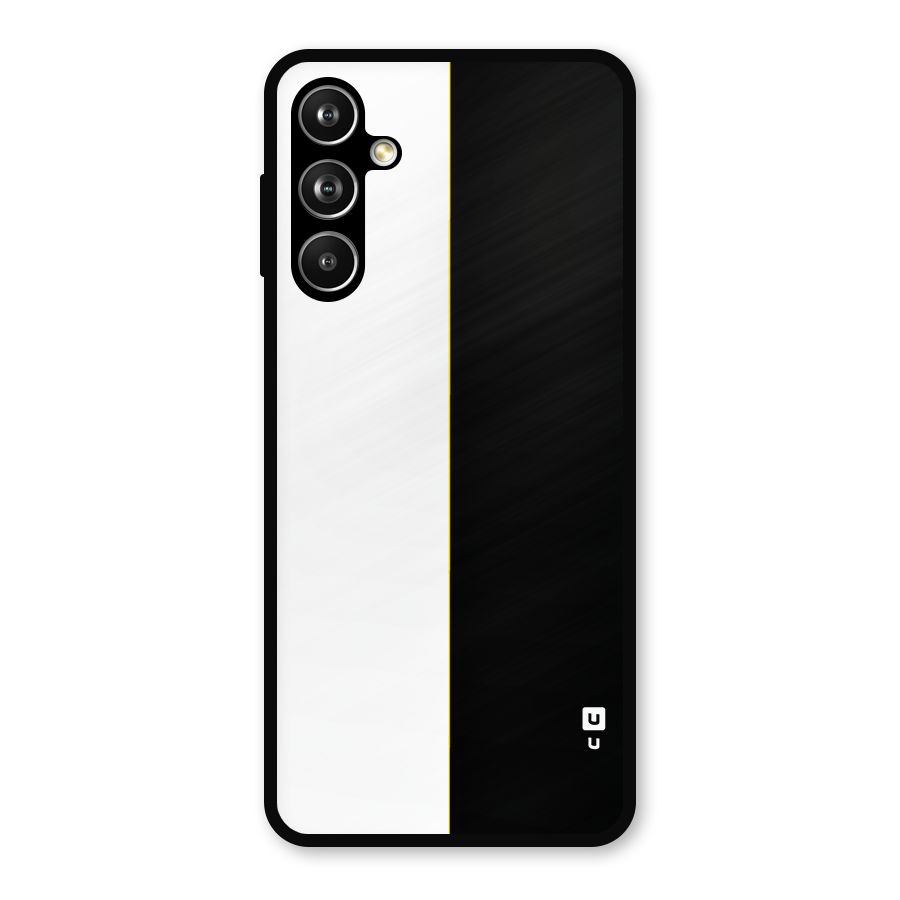 White Black Super Minimalistic Metal Back Case for Galaxy F54