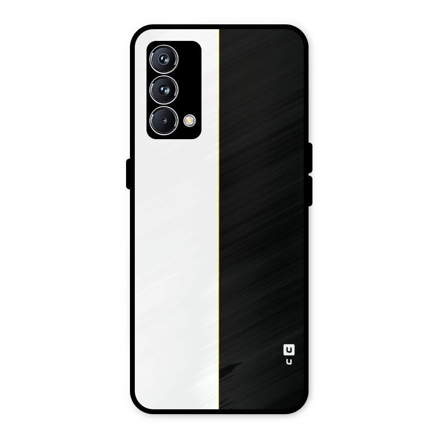 White Black Super Minimalistic Metal Back Case for Realme GT Master Edition