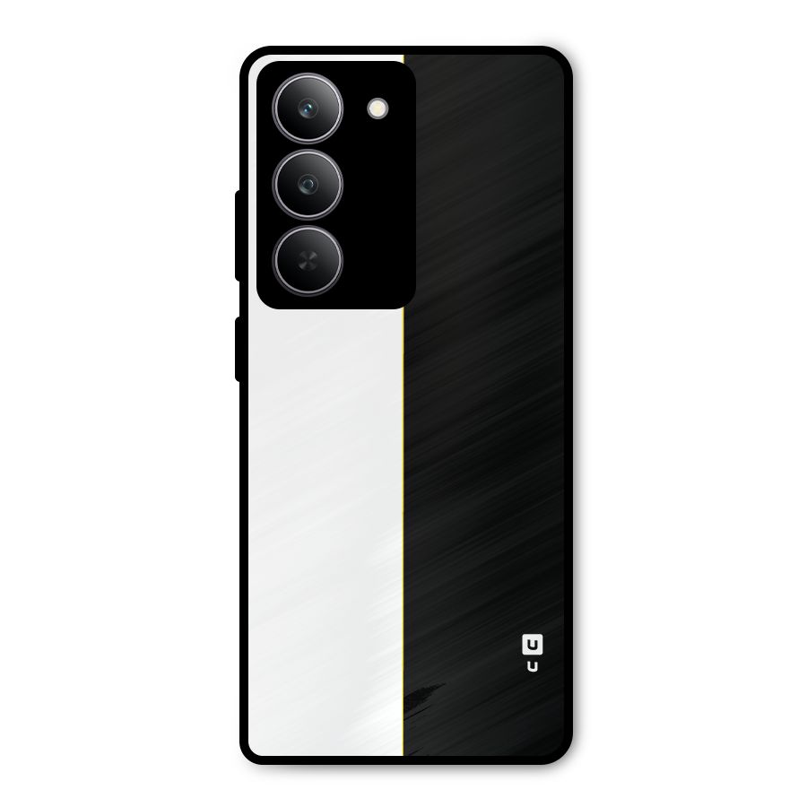 White Black Super Minimalistic Metal Back Case for Realme P3x