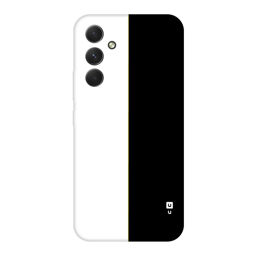 White Black Super Minimalistic Original Polycarbonate Back Case for Galaxy A54