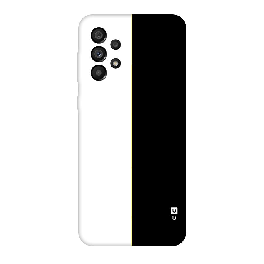 White Black Super Minimalistic Original Polycarbonate Back Case for Galaxy A73 5G
