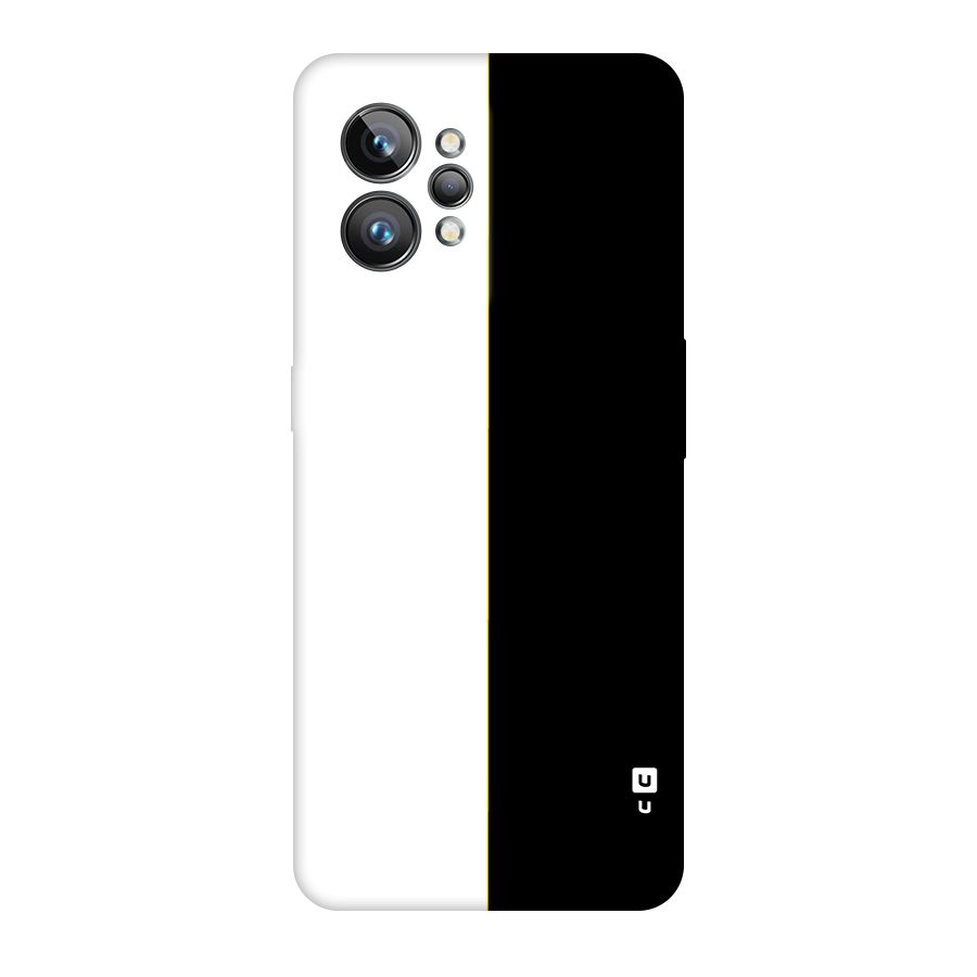 White Black Super Minimalistic Original Polycarbonate Back Case for Realme GT2 Pro