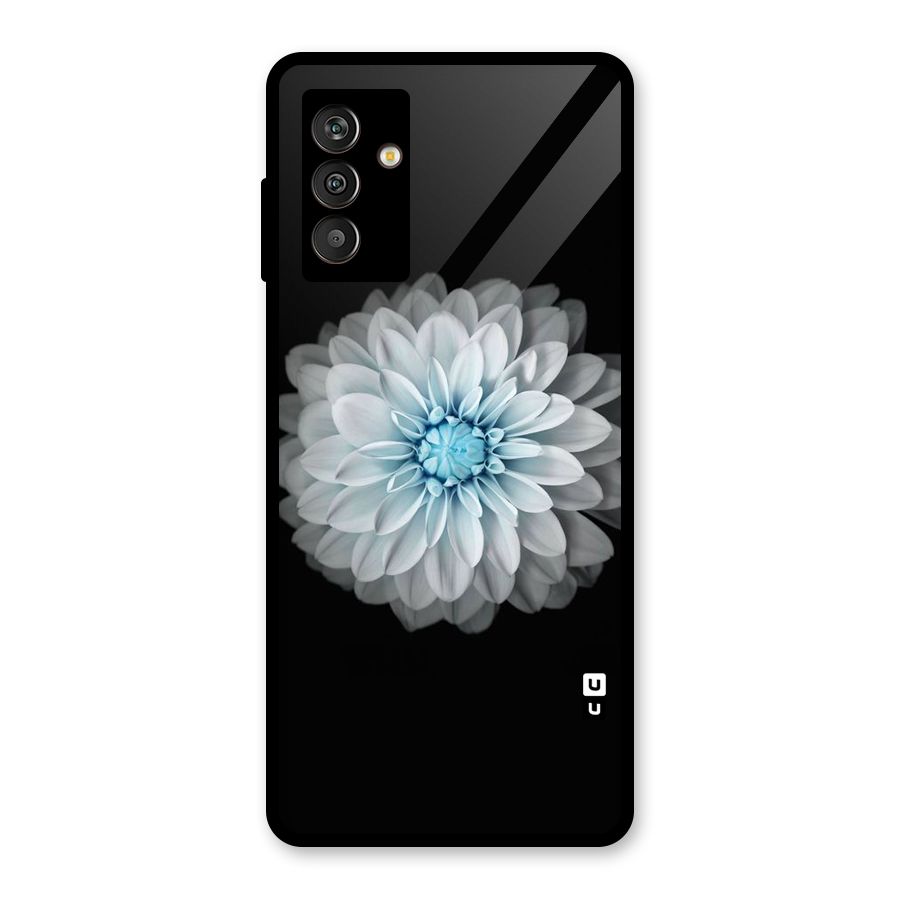 White Bloom Glass Back Case for Galaxy M13