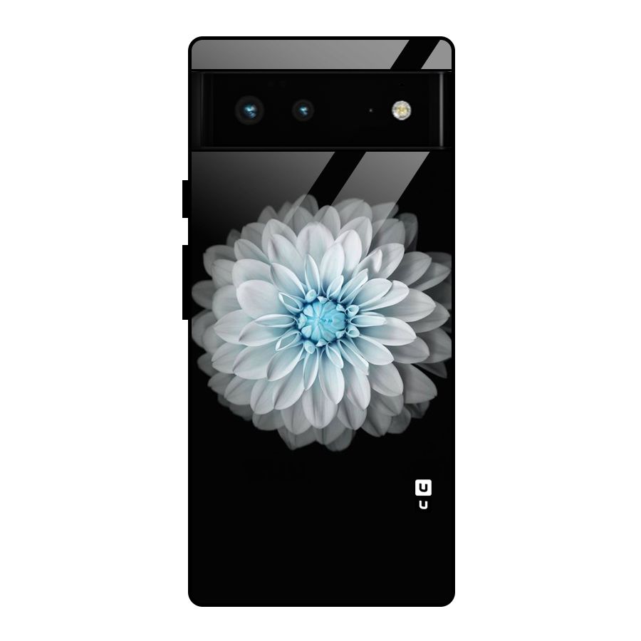 White Bloom Glass Back Case for Google Pixel 6