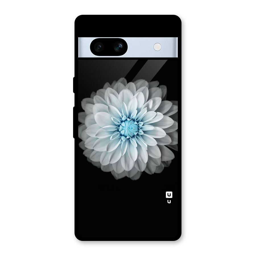 White Bloom Glass Back Case for Google Pixel 7a