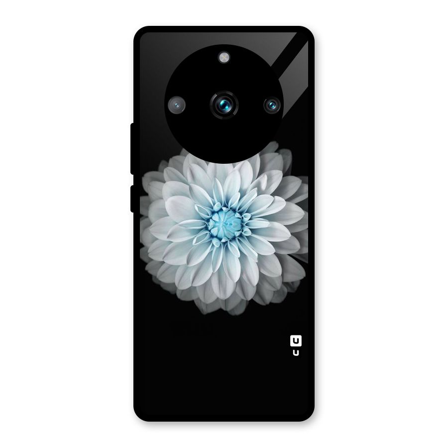 White Bloom Glass Back Case for Realme 11 Pro