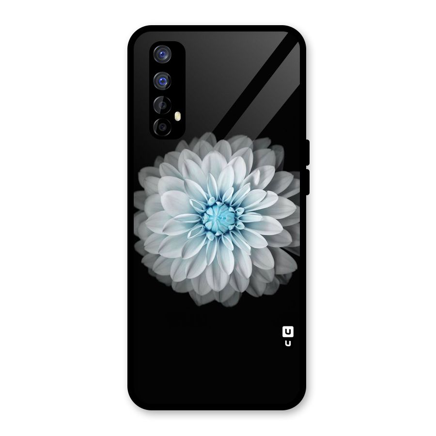 White Bloom Glass Back Case for Realme 7