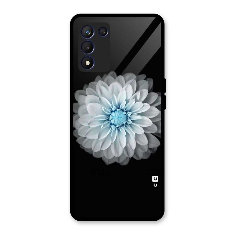 White Bloom Glass Back Case for Realme 9 5G Speed