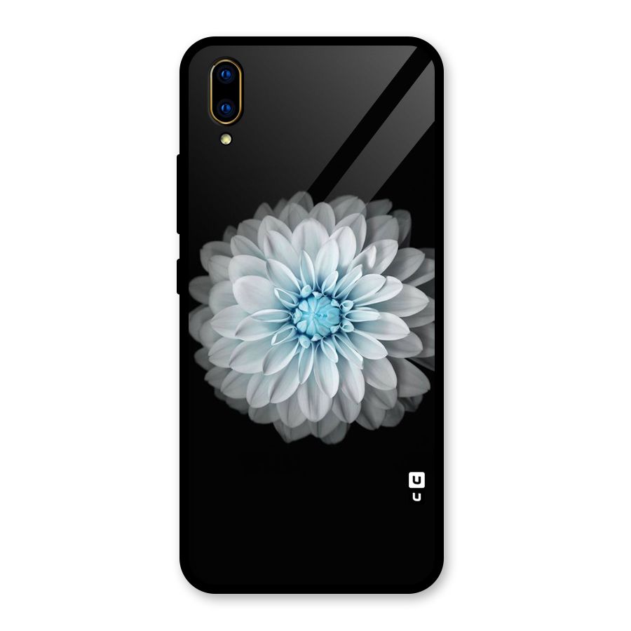 White Bloom Glass Back Case for Vivo V11 Pro