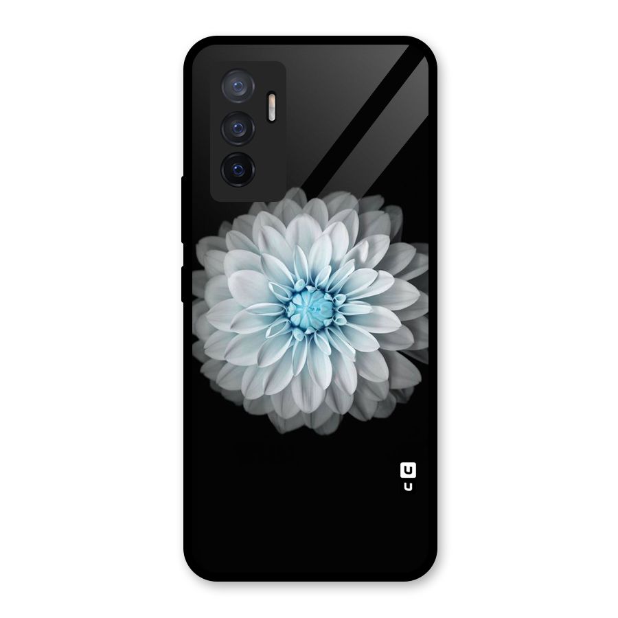 White Bloom Glass Back Case for Vivo V23e