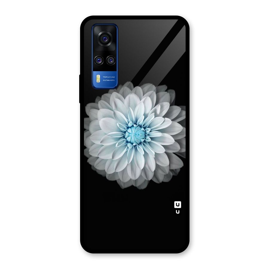 White Bloom Glass Back Case for Vivo Y31