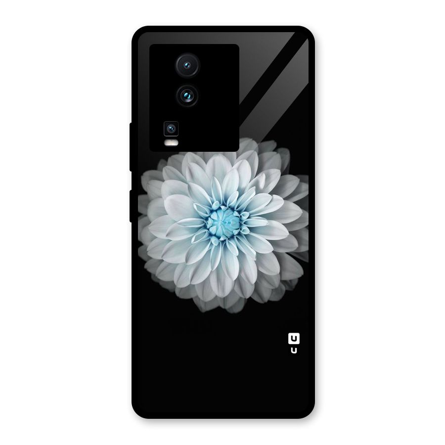 White Bloom Glass Back Case for Vivo iQOO Neo 7 Pro