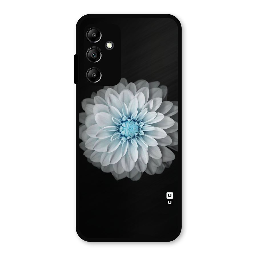 White Bloom Metal Back Case for Galaxy A14 5G