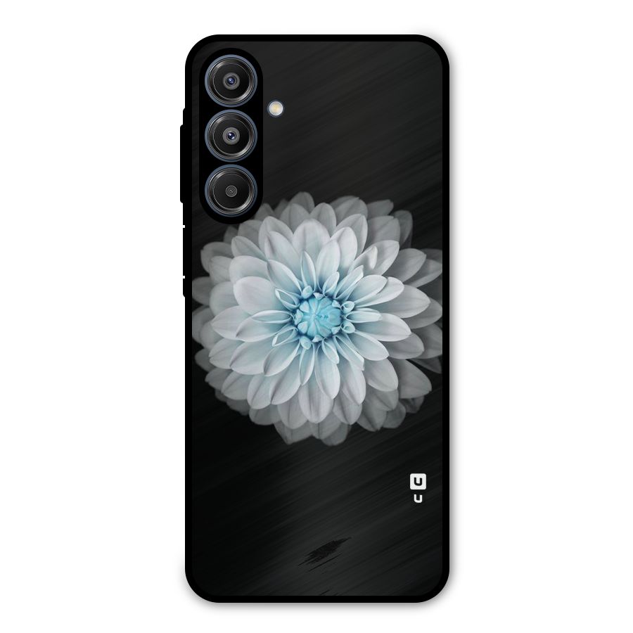 White Bloom Metal Back Case for Galaxy A16 5G