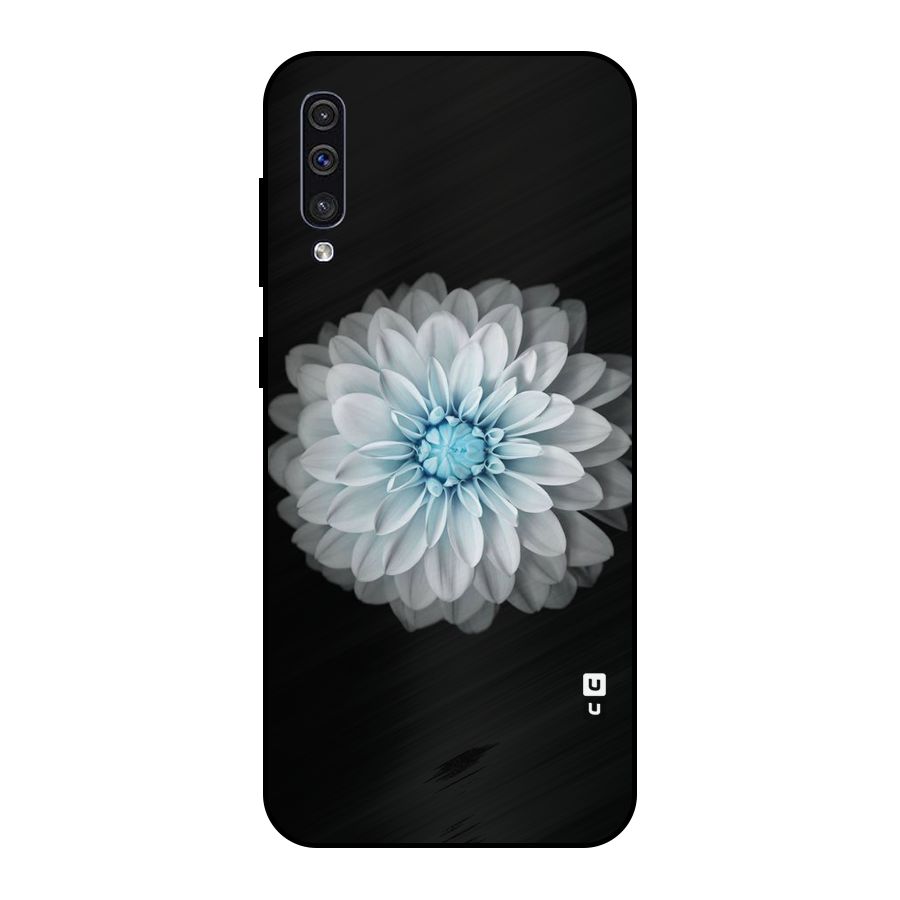 White Bloom Metal Back Case for Galaxy A30s