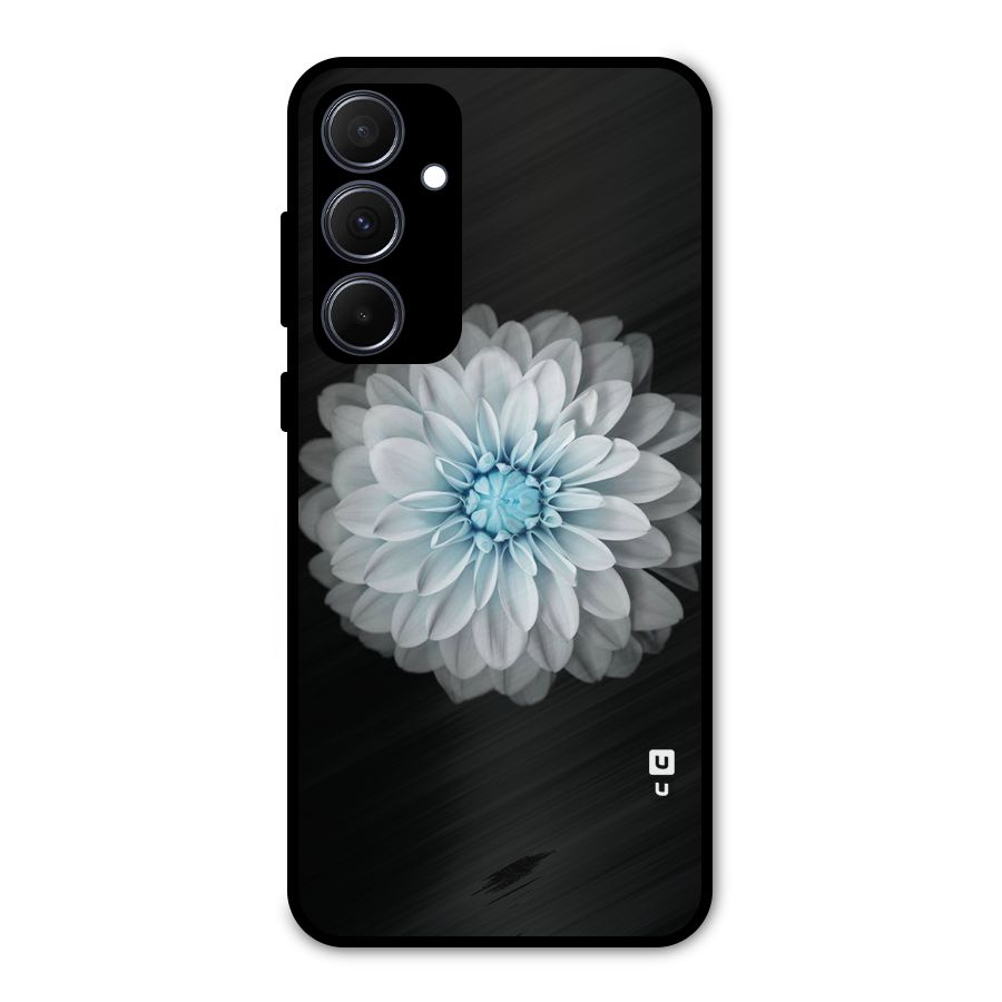 White Bloom Metal Back Case for Galaxy A35